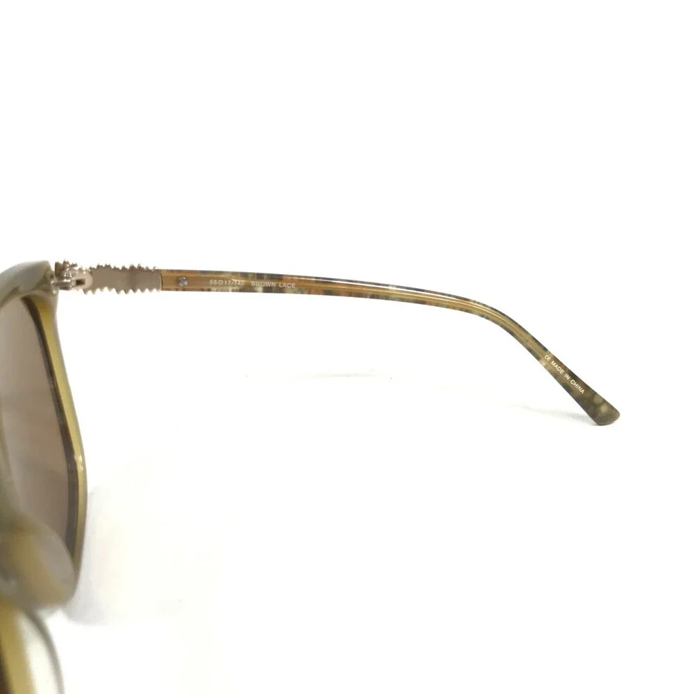Bulova Sunglasses Swan Hill BROWN LACE Cat Eye Frames with Brown Lenses